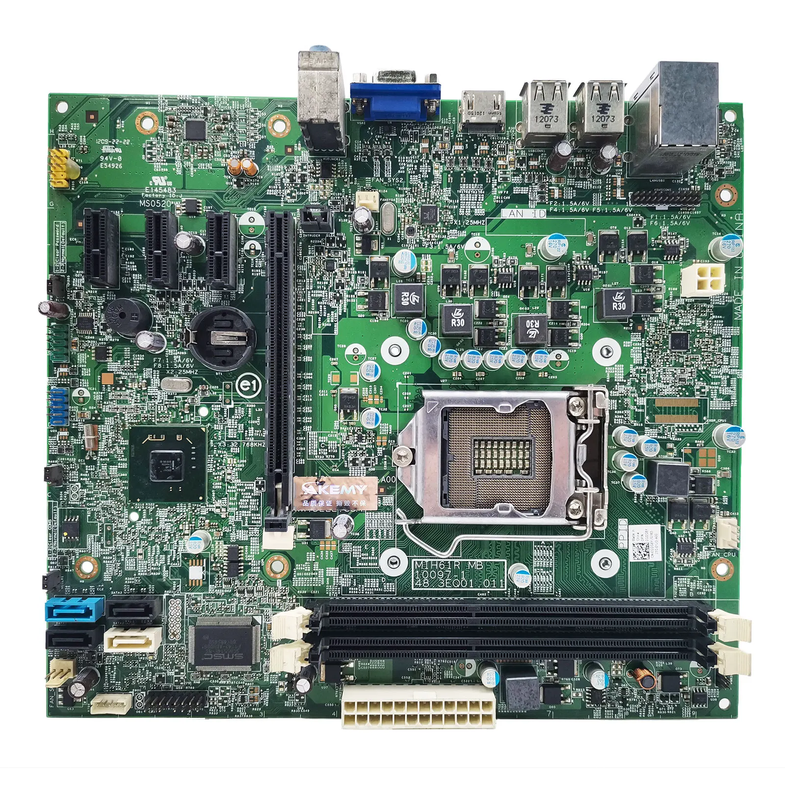 For DELL OptiPlex 3010 Desktop Motherboard MIH61R MB 10097-1 CN-042P49 042P49 42P49 LGA1155 H61 DDR3 100% Tested