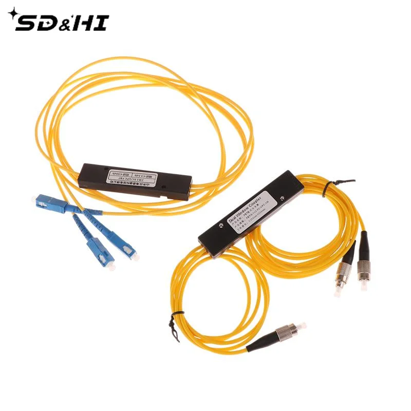 1 bis 2 Splitter SC FC UPC 1X2 PLC Fiber Optical Splitter SC/UPC PCL Taper Typ Splitter Computer Kabel Kabel Ärmeln