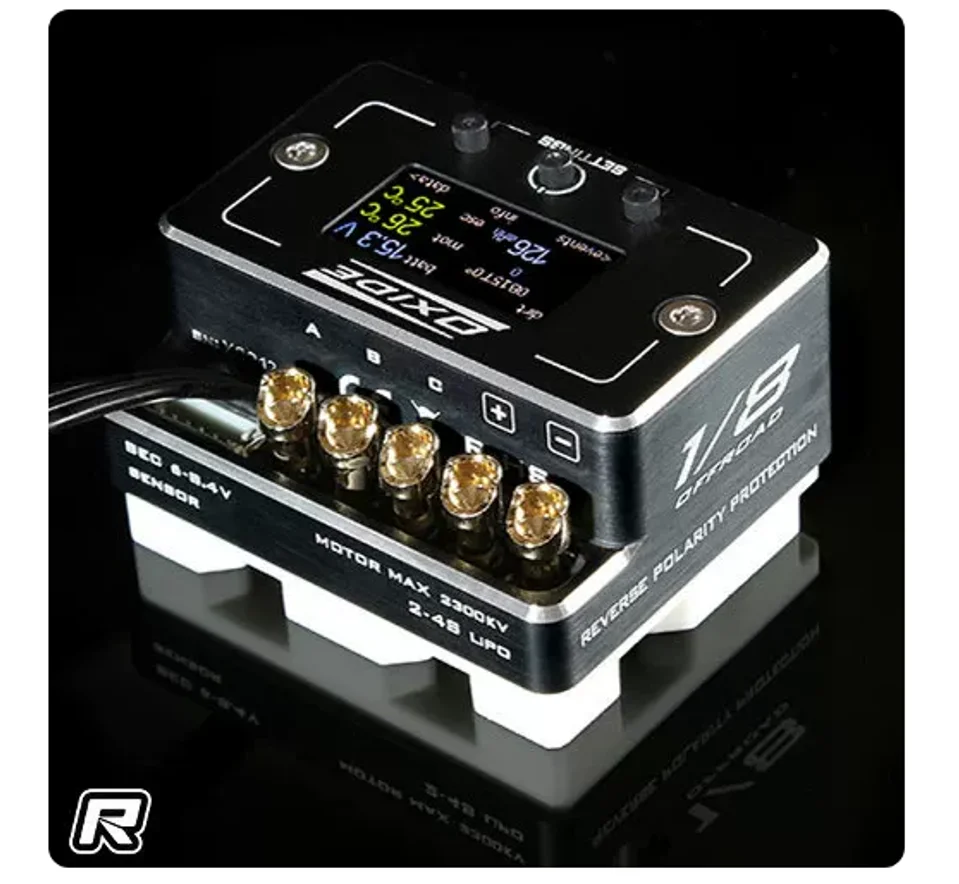 ELCERAM 1/8 OXIDE Off-Road RC Car Professional Premium Brushless Competition ESC for High Performance Racing