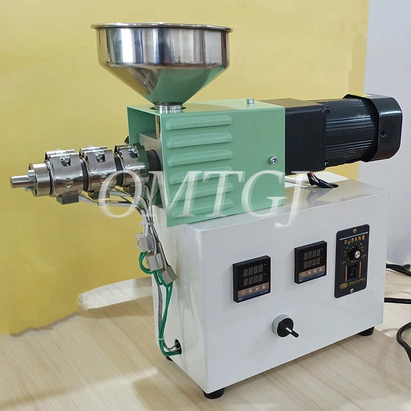 Single Screw Extruder Desktop Plastic Injection Molding Machine Polymer Material PP ABS Extrusion Small Extruder 110V/220V SJ15