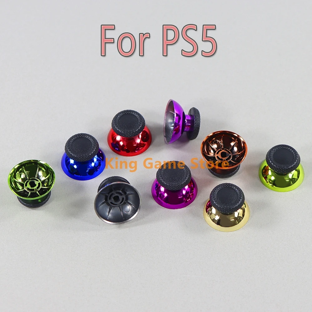 

100pcs Electroplated Rocker Joystick Caps For PS5 Buttons Handle Plated Colourful Mushroom Head Button For PlayStation 5