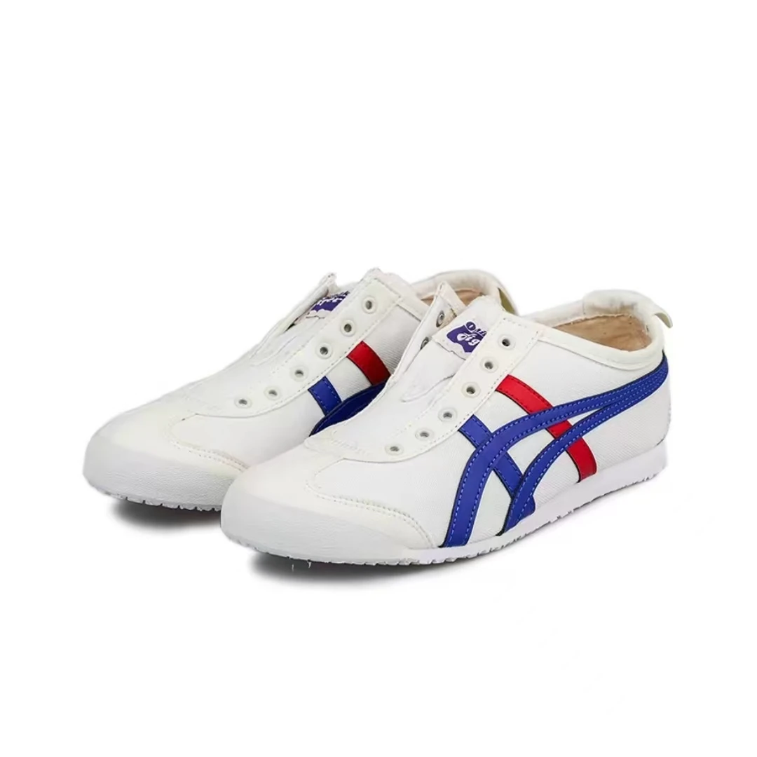 Onitsuka Tiger Hommes et Femmes Mexique 66 Chaussures de course à enfiler pour hommes et femmes Baskets légères et respirantes