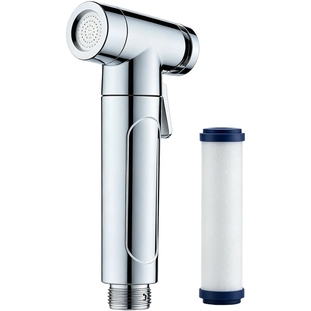 High Pressure Nozzle Bidet Sprayer Standard Hose Connection One-Hand Control Splash-Free Design Gentle Hygienic Rinse Nozzle