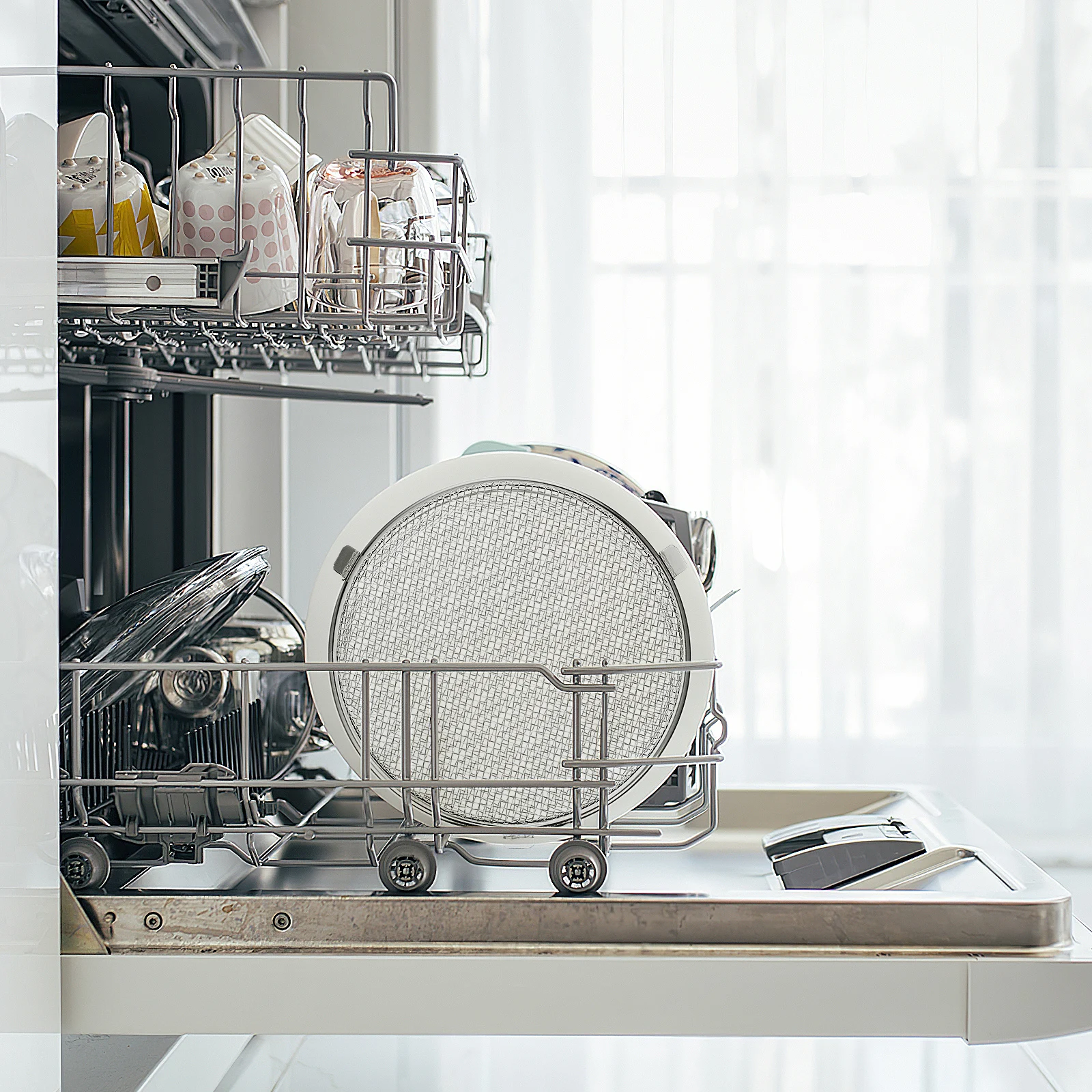 

Basket Small Stainless Steel Dishwasher for Use Metal Mesh Baskets Items Silver Shopping
