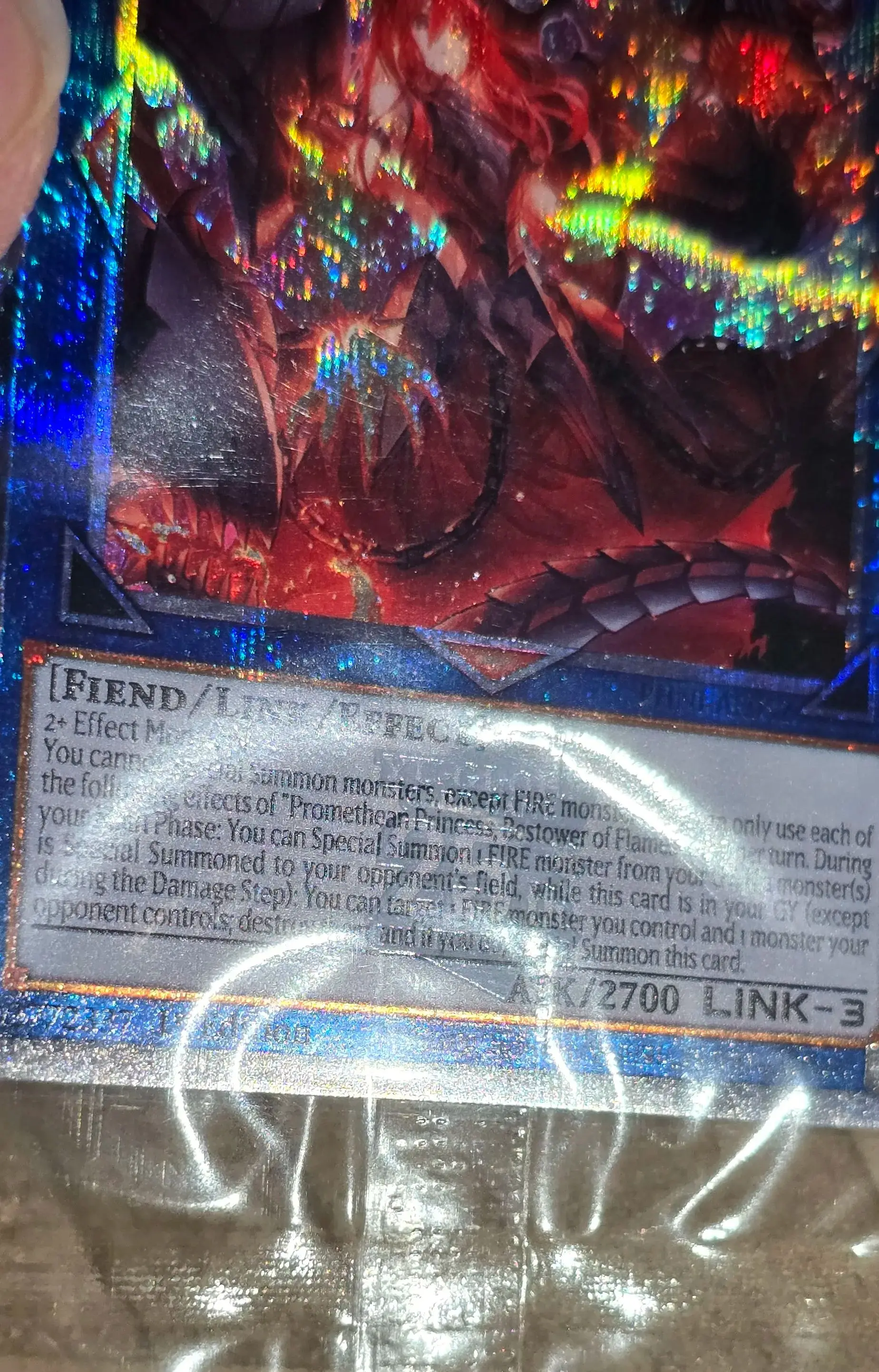 YuGiOh 25th Phantom Nightmare PHNI 1203 Promethean Princess, Bestower of Flames Hobby Collection Gift Toy Card (Not Original)