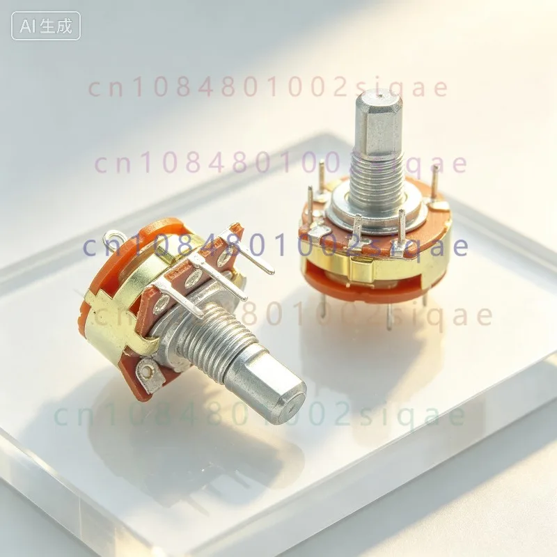 FOR 16-Type B50K Bent Foot 5Pin Switchable Single Pole Potentiometer Audio Amplifier Computer Speaker Volume Switch