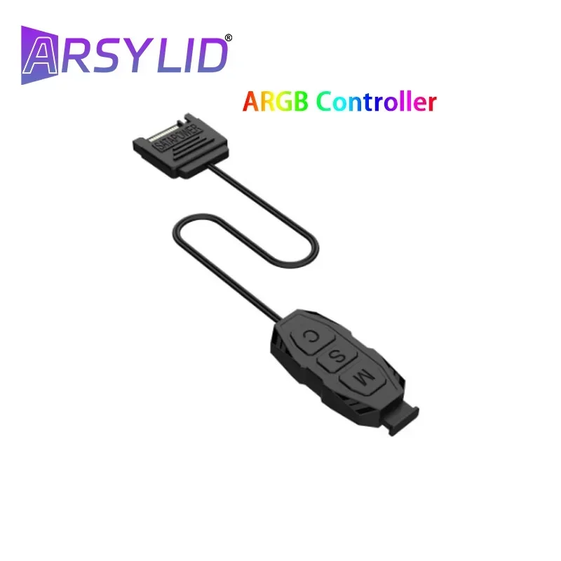 ARSYLID 5V 3pin ARGB Controller Color Fan Light