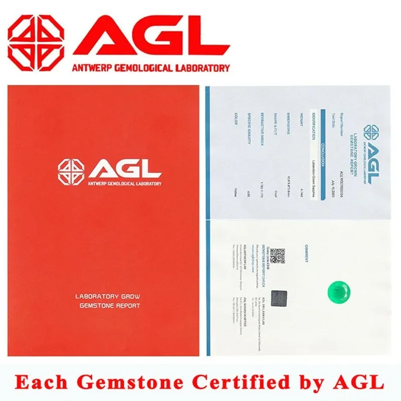 Lab Grown Emerald Colombia Stones Round Rich Content Natural Colour Advanced Jewelry Making Materials Selectable AGL Certificate