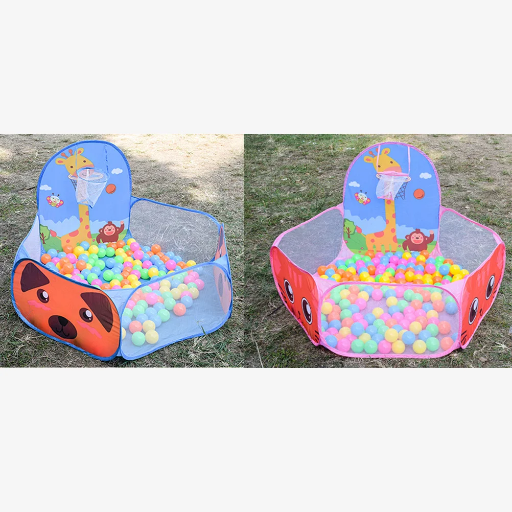 Oceano poço com cesta de basquete azul fawn portátil barraca de bola do bebê para jogo ao ar livre indoor piscina de bolinhas da criança à prova dwaterproof água
