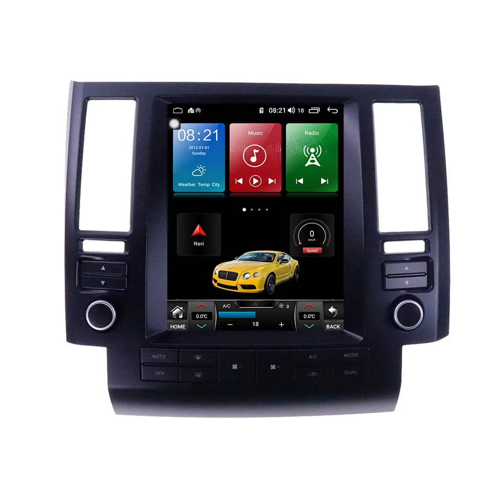 

Vertical Screen Tesla Style 10.4" Android 13 Car Radio For Infiniti FX FX35 FX45 Car DVD Player Auto GPS Navigation 4G