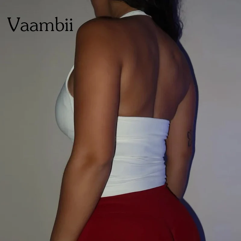 

Impact Halter Women's Fitness Top Gym Beautiful Back Bra Running Workout Halter Longline Strappy Top Sports Yoga Vest Underwear