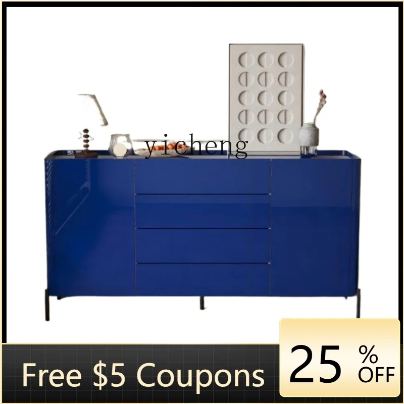 

Zz living room piano paint green dining side cabinet light luxury high-end wall storage locker