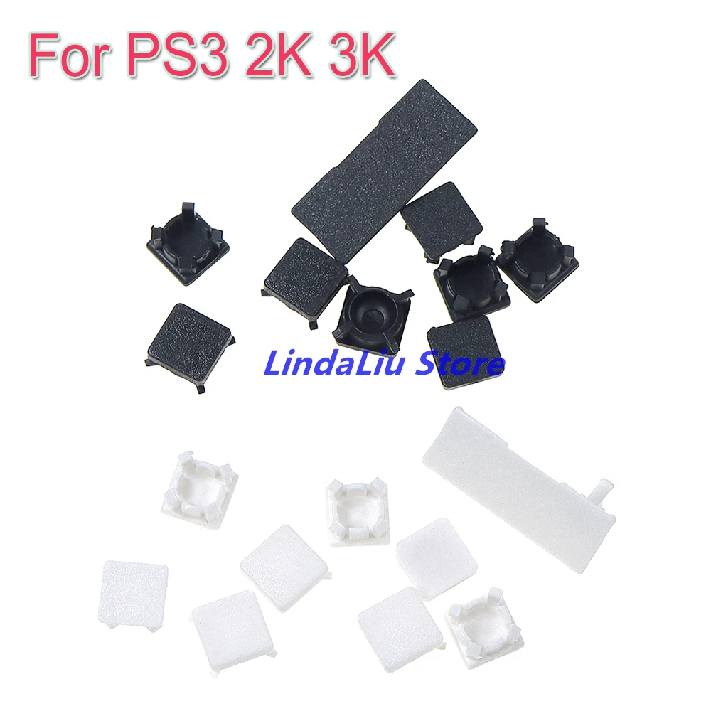 

1Set Game Console Replacement Rubber Boot Cover Screw Feet Cover for PS3 Slim 2000 3000 2K 3K 9 in 1 Full Set Feet Pads