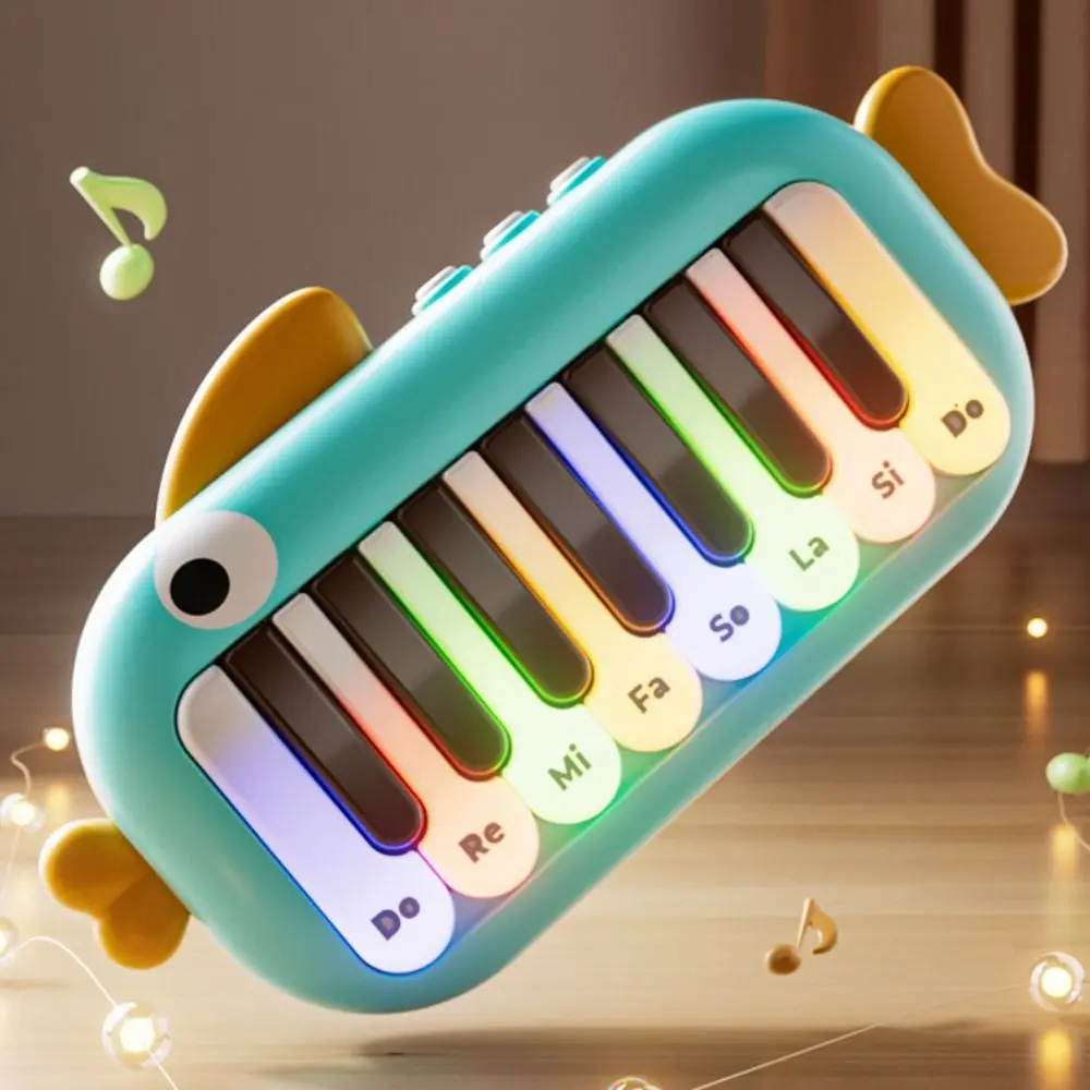 Musical Kids Electronic Piano Toy Learning Music Pink Pocket Piano Keyboard Toy Early Educational Electronic Organ