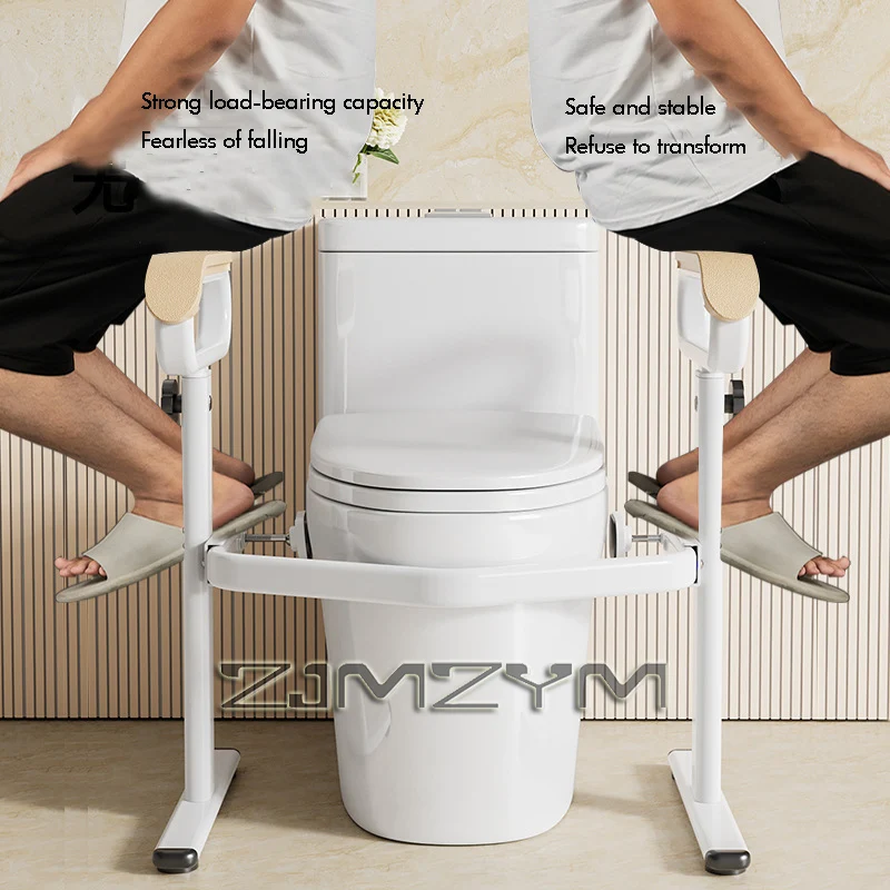 مسند ذراع المرحاض المنزلي إطار دعم سلامة المسنين الحمام المعاقين مسند الذراع درابزين حامل مقعد المرحاض الحمام