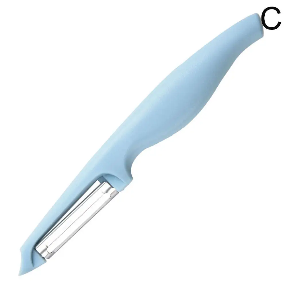 1Pc Affettatrice di Verdure Pelapatate Carota Patate Frutta Tritare Coltello Taglierina In Acciaio Inox Pelapatate Affilato Rasoio Grattugia Utensili Da Cucina J2T4