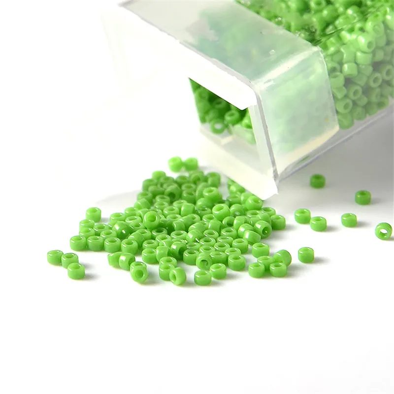 1.5mm Japan TOHO Round Seed Beads 15/0 Opaque Color Glass Seed Bead for Needlework Handemade Jewelry Making 2500pcs 10g