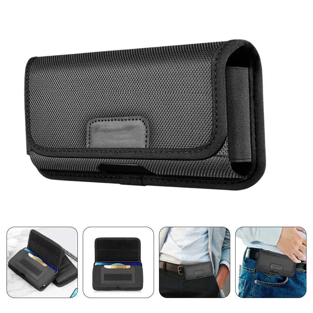 

Universal Waist Belt Bag For 4.7-6.1 Inch Smartphones Multi-Functional Water Resistant Nylon Phone Pouch With Card Slots