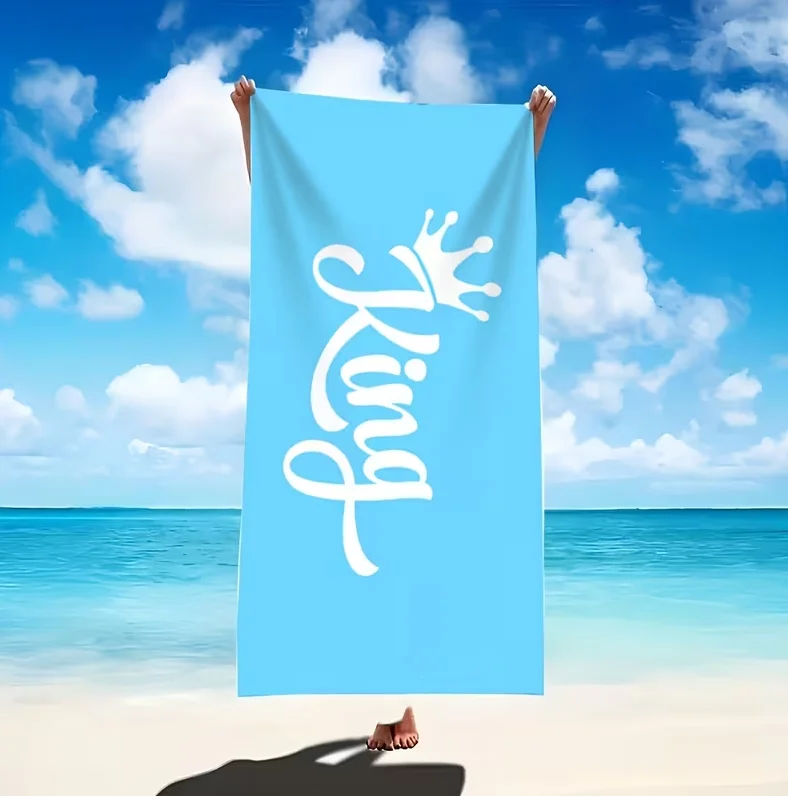 Beach Towels with King Queen Absorbent Microfiber Towels Swimming Yoga Picnicking Summer Beach Relaxation, and Vacation Towels