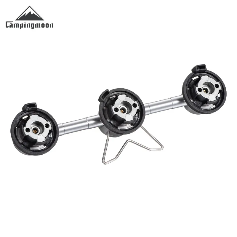 ملحقات موقد غاز للتخييم من CAMPINGMOON، خزان وقود من نوع البطاقة، ثلاثة مستلزمات، رأس موقد غاز مسطح واحد، محول غاز طويل #6