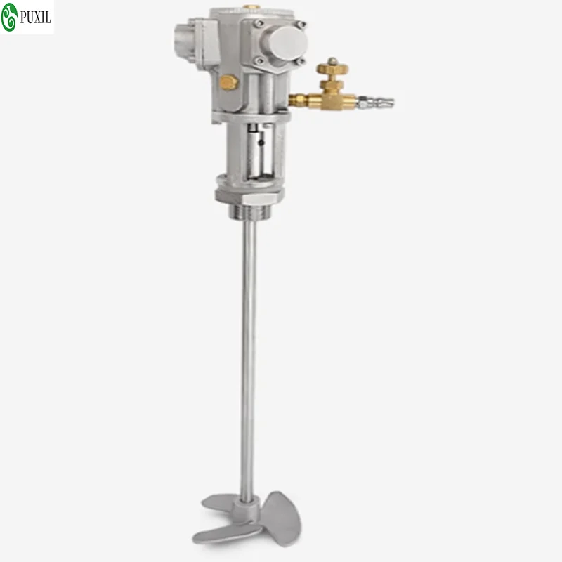 5 Gallon Industrial Pneumatic Mixer Paint Ink Glue 60L Liquid Air Mixing Machine 50-2800RPM Adjustable Air Agitator Stirrer