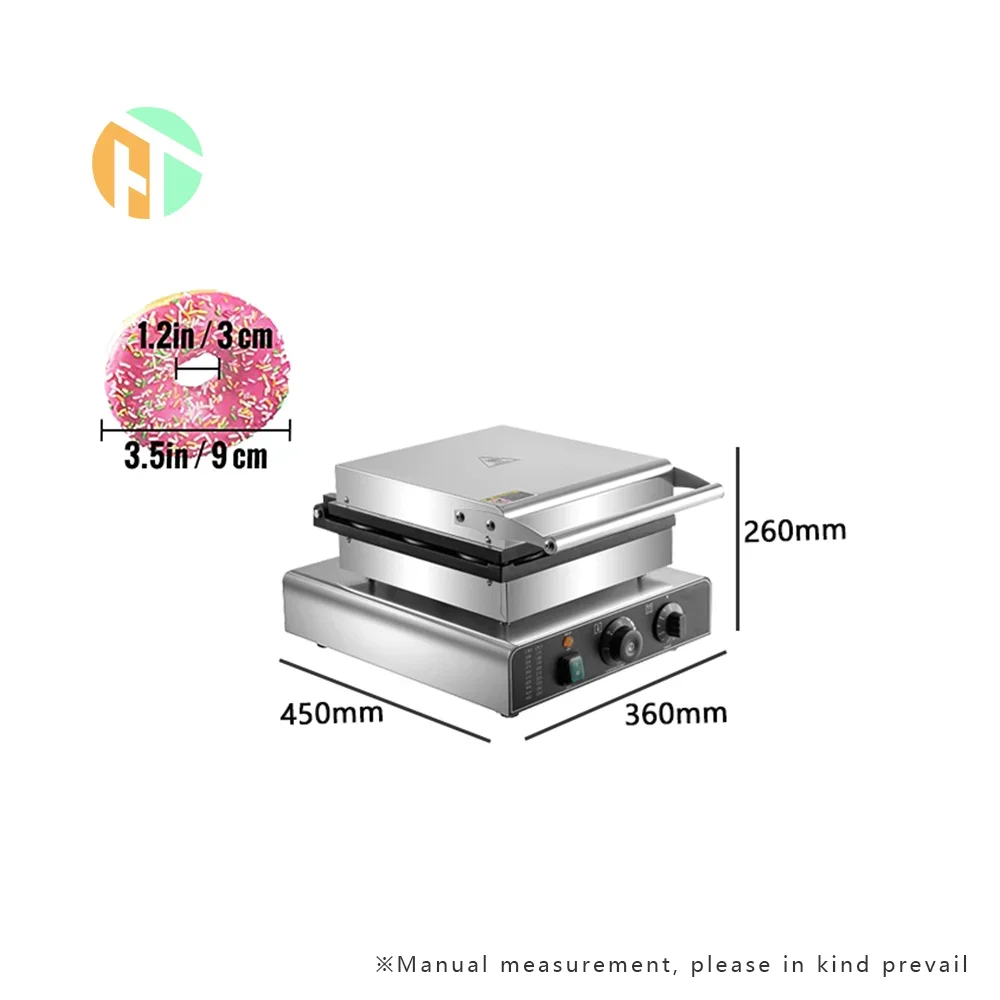 Hot Sale Commercial Snack Equipment Automatic Donut Waffle Baker Mini Donut Maker Machine