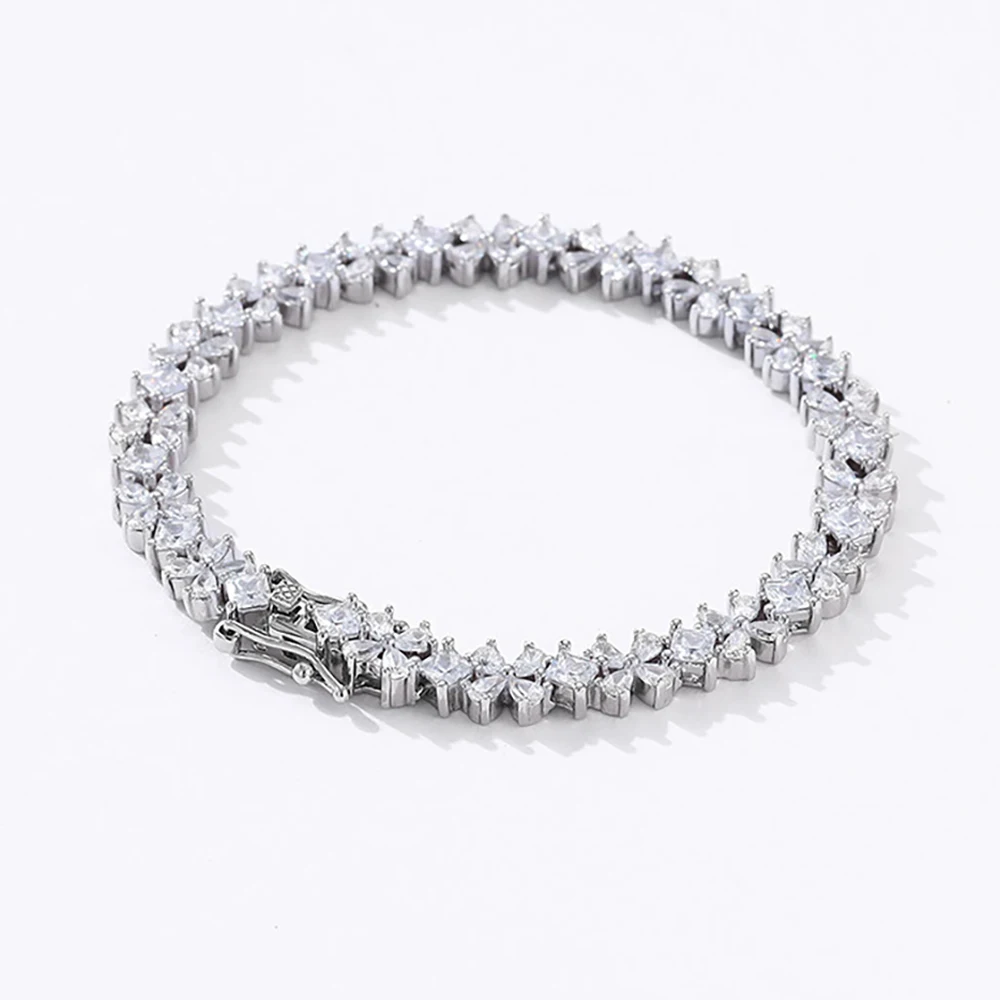 Serardship-Bracelet de tennis en diamant à haute teneur en carbone pour femme, Argent S925, Moissanite, Bijoux, Real Rotterdam, Kling, 5A