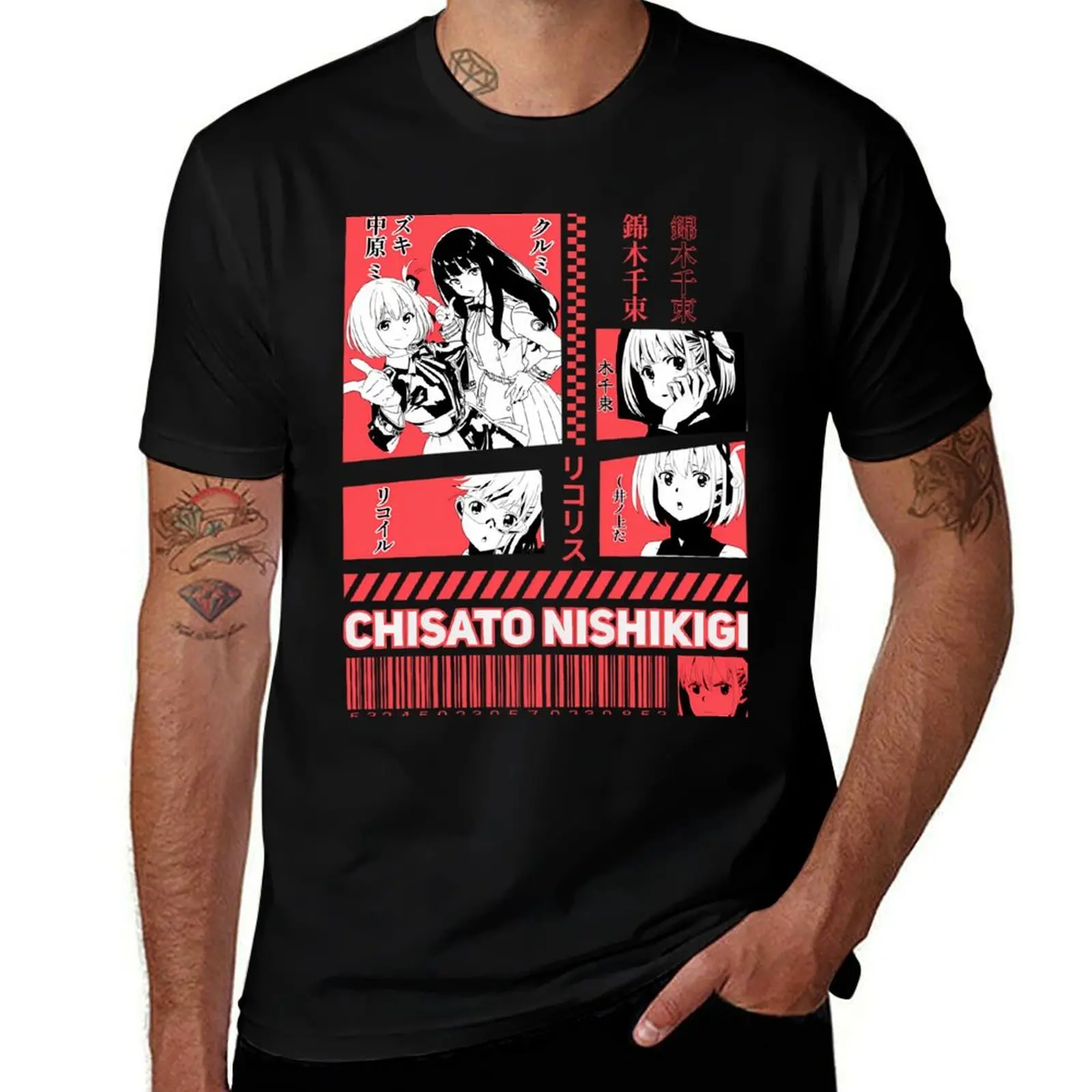 lycoris recoil T-Shirt t shirt man cotton T-Shirt