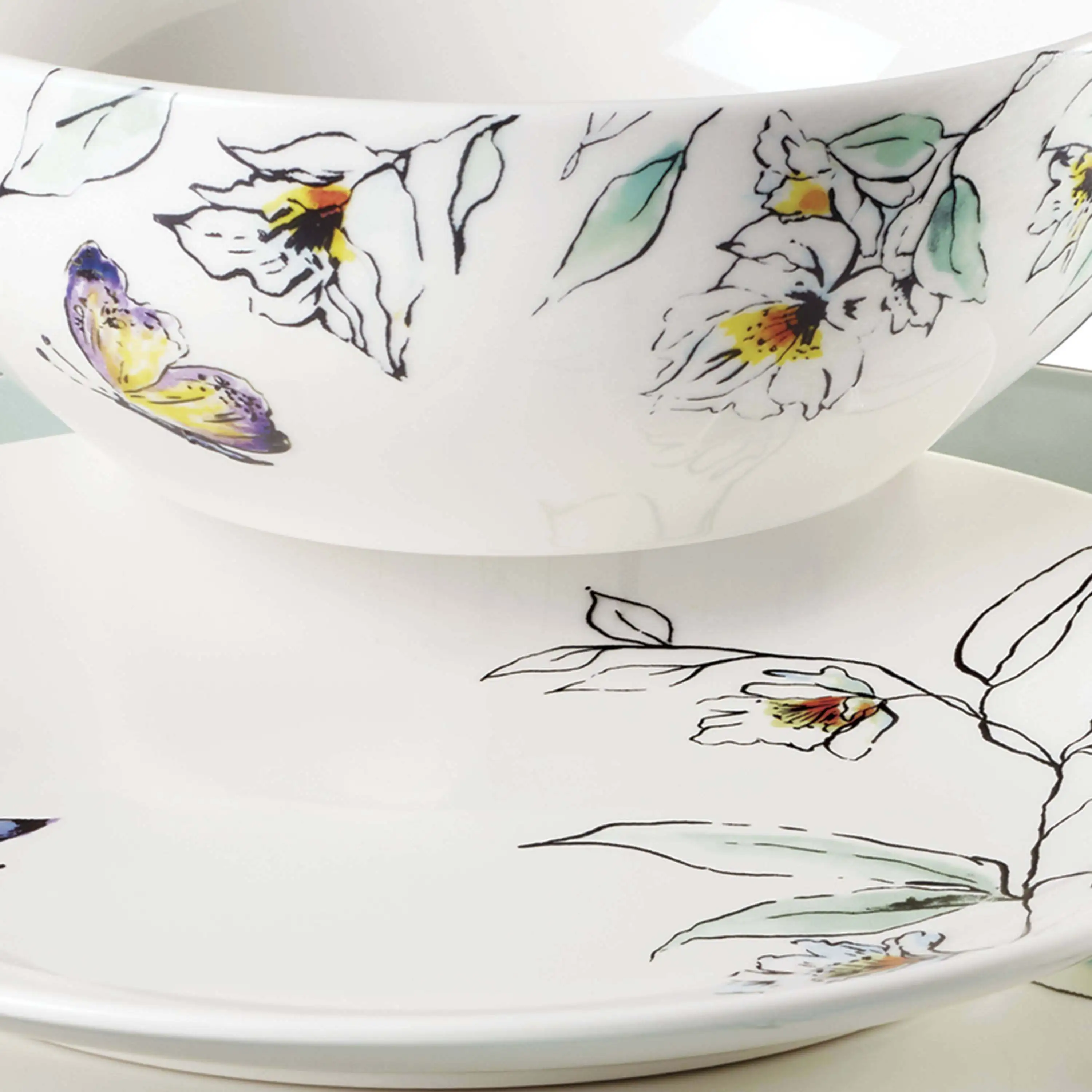 12-Piece Dinnerware Set Service for 4, Complete Table Setting for Everyday Meals & Family Dining.