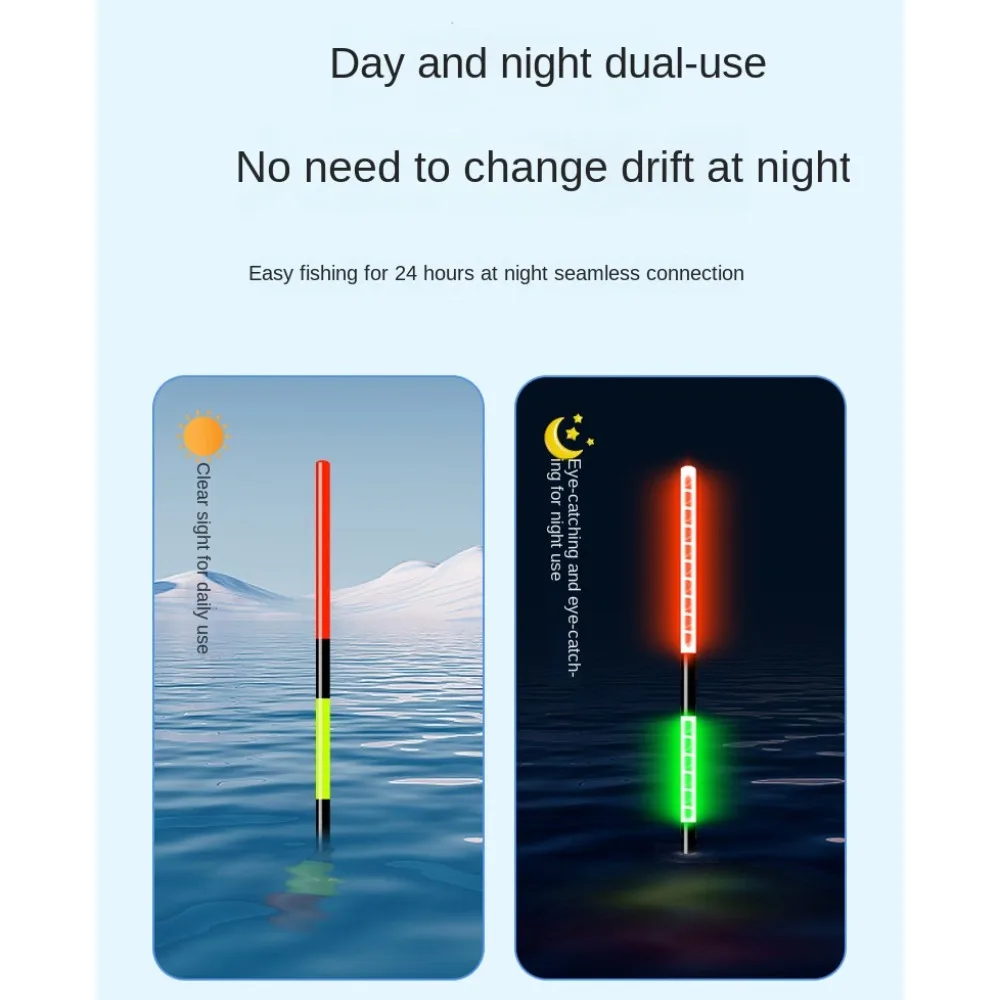 Smart Led Fishing Float Highly Sensitive Remind Buoy Gravity Sensor Glowing Electric Night Fishing Strobe Long Tail image 3