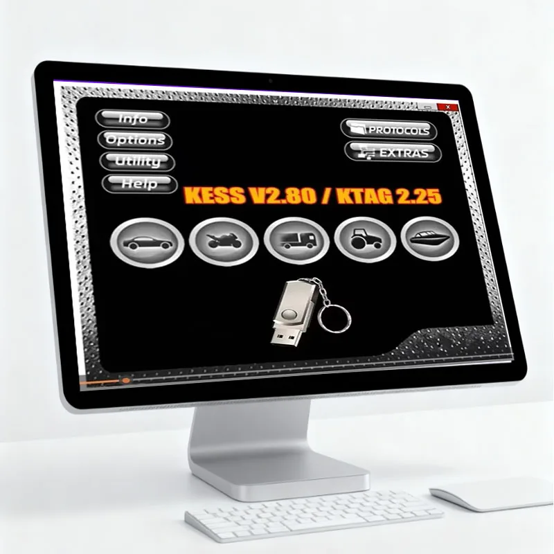 برنامج Ktag2.25 Ksuite 2.80 لـ KESS V2 V5.017 RSA أداة فتح إصلاح الخطأ أداة برمجة عالمية لشاحنة السيارة والدراجة والجرار ECU
