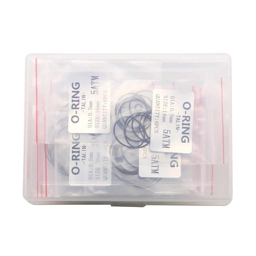 Детали часов, задняя крышка часов, водонепроницаемое кольцо, уплотнительное кольцо, нижнее скрытое кольцо, эластичное резиновое кольцо в штучной упаковке 0,5.