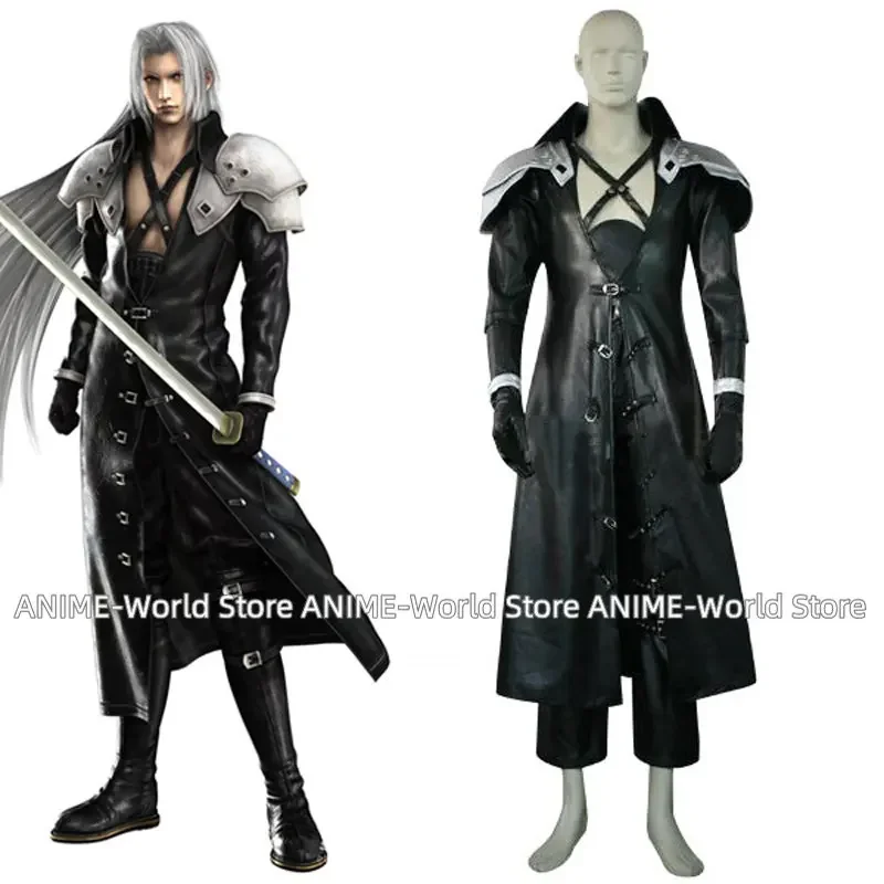 

Final Fantasy VII 7 Sephiroth Deluxe Edition Cosplay Uniform Suit Full Set Men's Halloween Costumes Custom-made Express Shipping