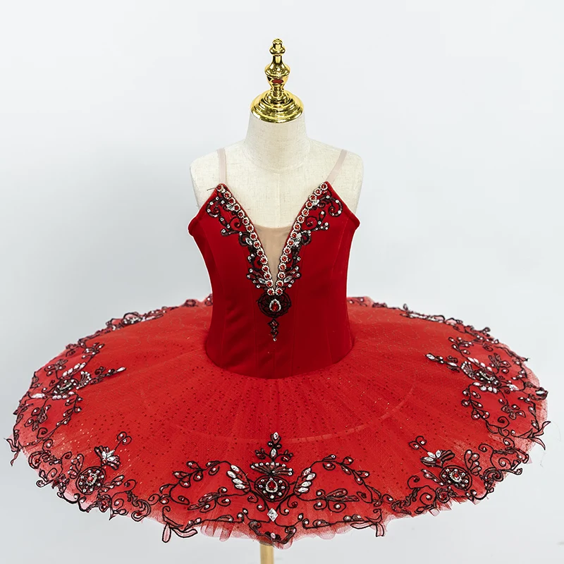 Red Professional Ballerina Ballet Tutu for Child Children Women Adults Ballerina Party Ballet Dance Costumes Girls Custom Size