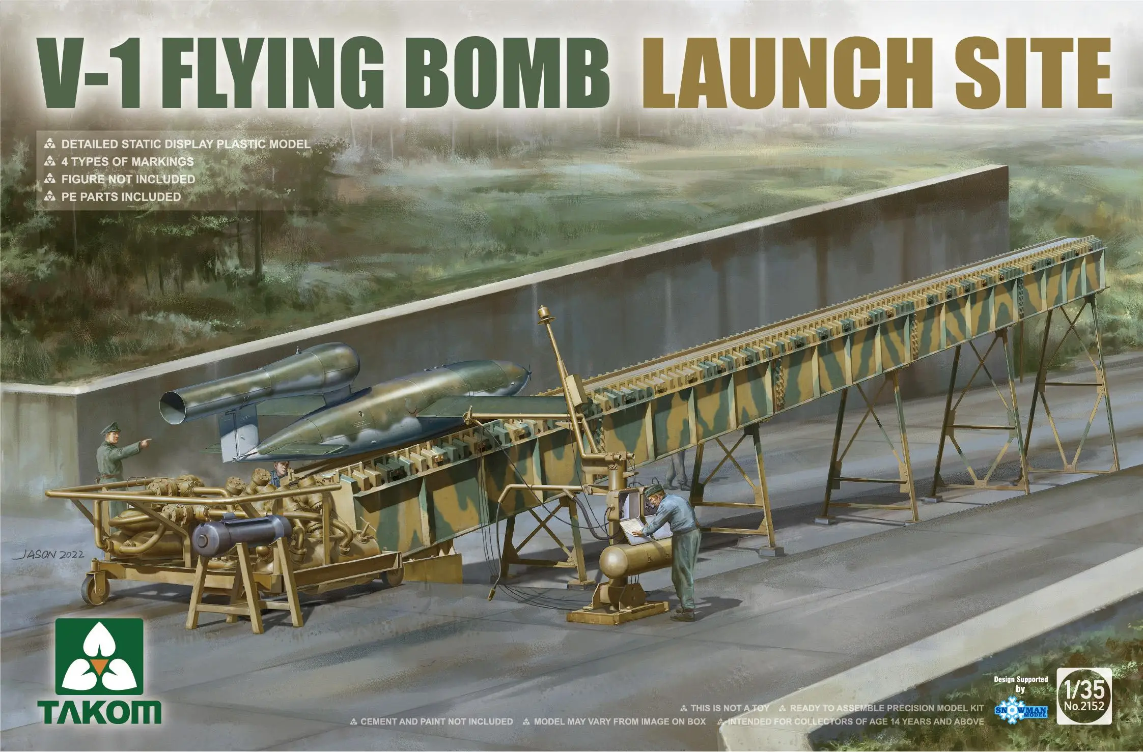 Takom 2152 1/35 Scale V-1 FLYING BOMB LAUNCH SITE