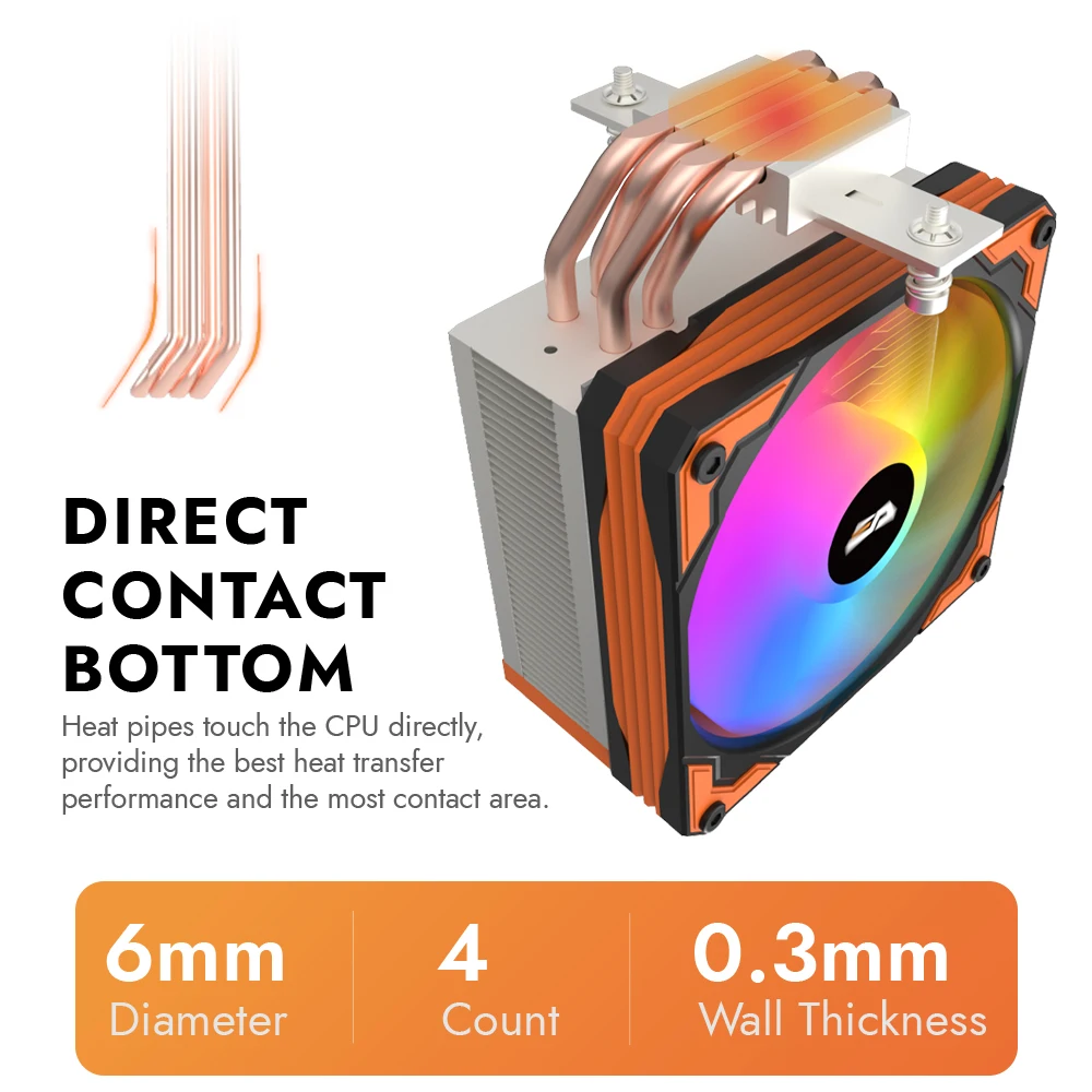 M400 cpu cooler 4 tubo de calor com display digital refrigerador de ar 120mm ventilador argb para intel lga 115x/1700/18xx amd am5 am4 ventilador