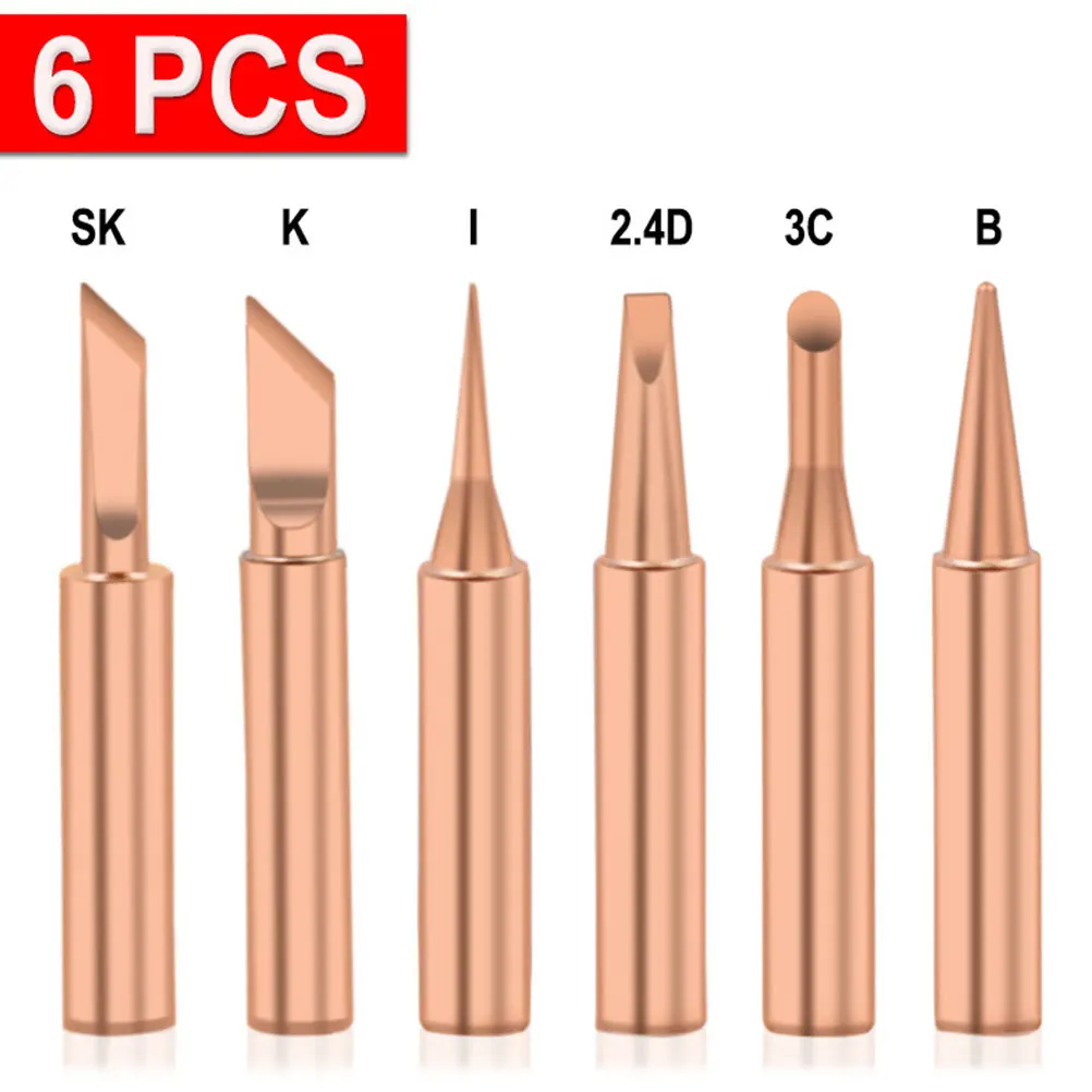 

1 Set Electric Iron Head Useful Soldering Tip Soldering Head Tip Durable Soldering Bit for Home Office Shop DIY ( +K+I+2. +