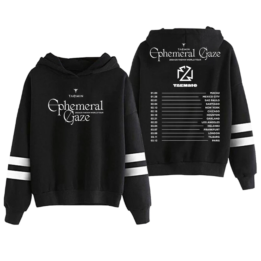 

Kpop Taemin Ephemeral Gaze World Tour 2025 Hoodie Pocketless Parallel Bars Sleeve Streetwear Men Women Hooded Sweatshirt