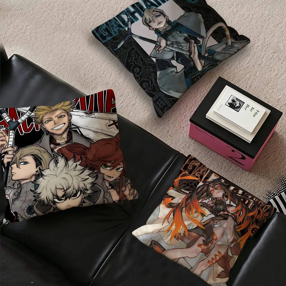Anime G-Gachiakuta Cushion Cover Inches Farmhouse Decor Home Throw Pillow Covers For Couch Decorations