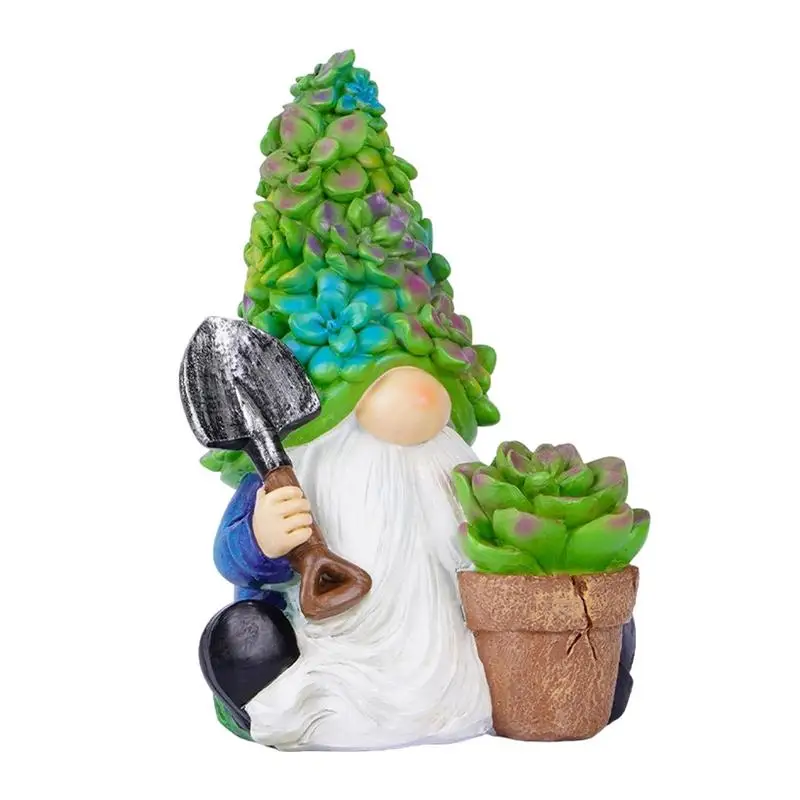 

Cute Outdoor Garden Resin Dwarf Decoration Cute Garden Gnome Statues Crafts Courtyard Park Home Gnome Figurines Decoration