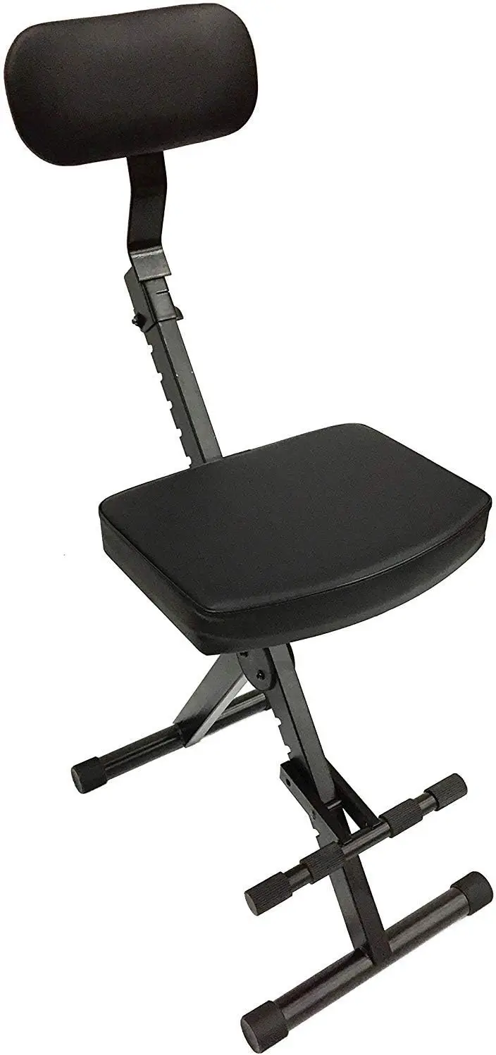 Portable DJ/Guitar/Drum/Keyboard Padded Throne/Chair Adjustable