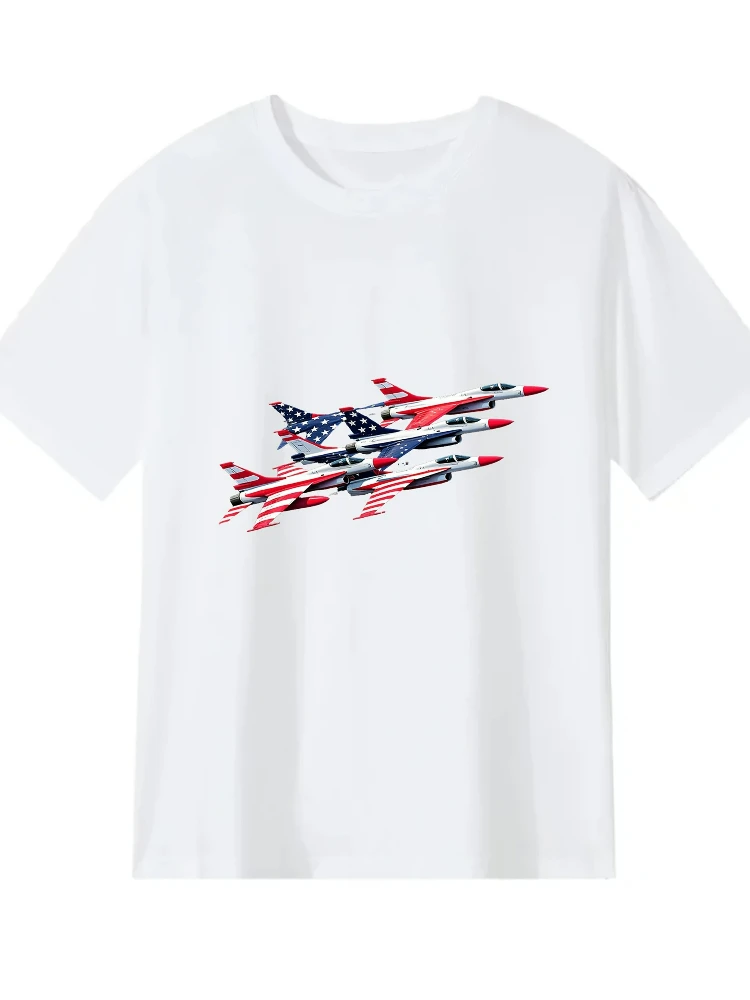 

Air Force Formation pattern design -100% cotton summer short sleeve casual O-neck printed men's T-shirt.