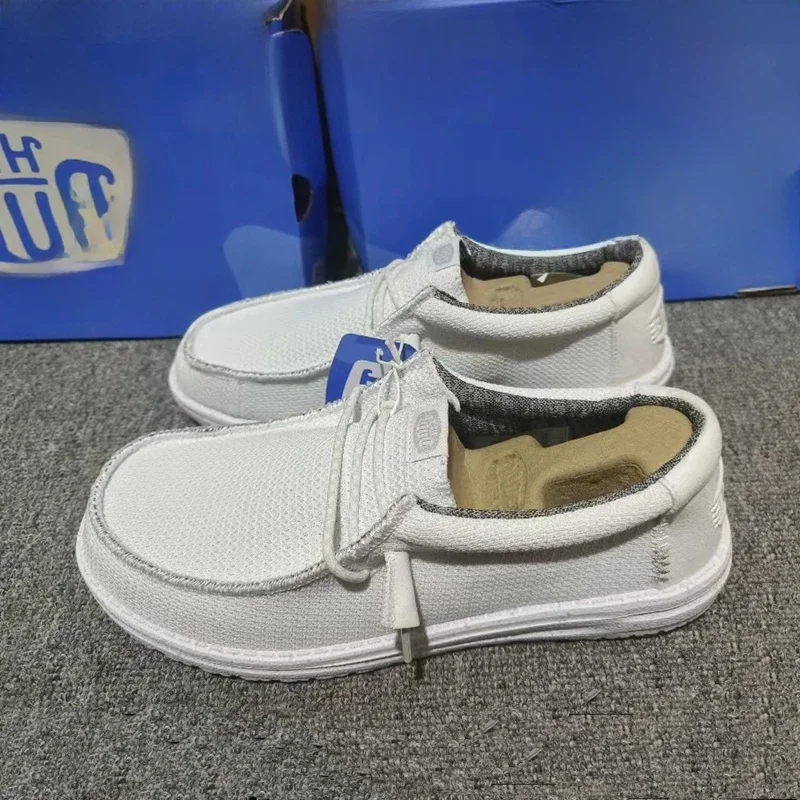 أحذية قماشية رجالية من هاي ديد، أحذية سهلة الارتداء، موديل ربيع وصيف 2025 الجديد، أحذية كاجوال منخفضة الارتفاع بتصميم عصري ون...