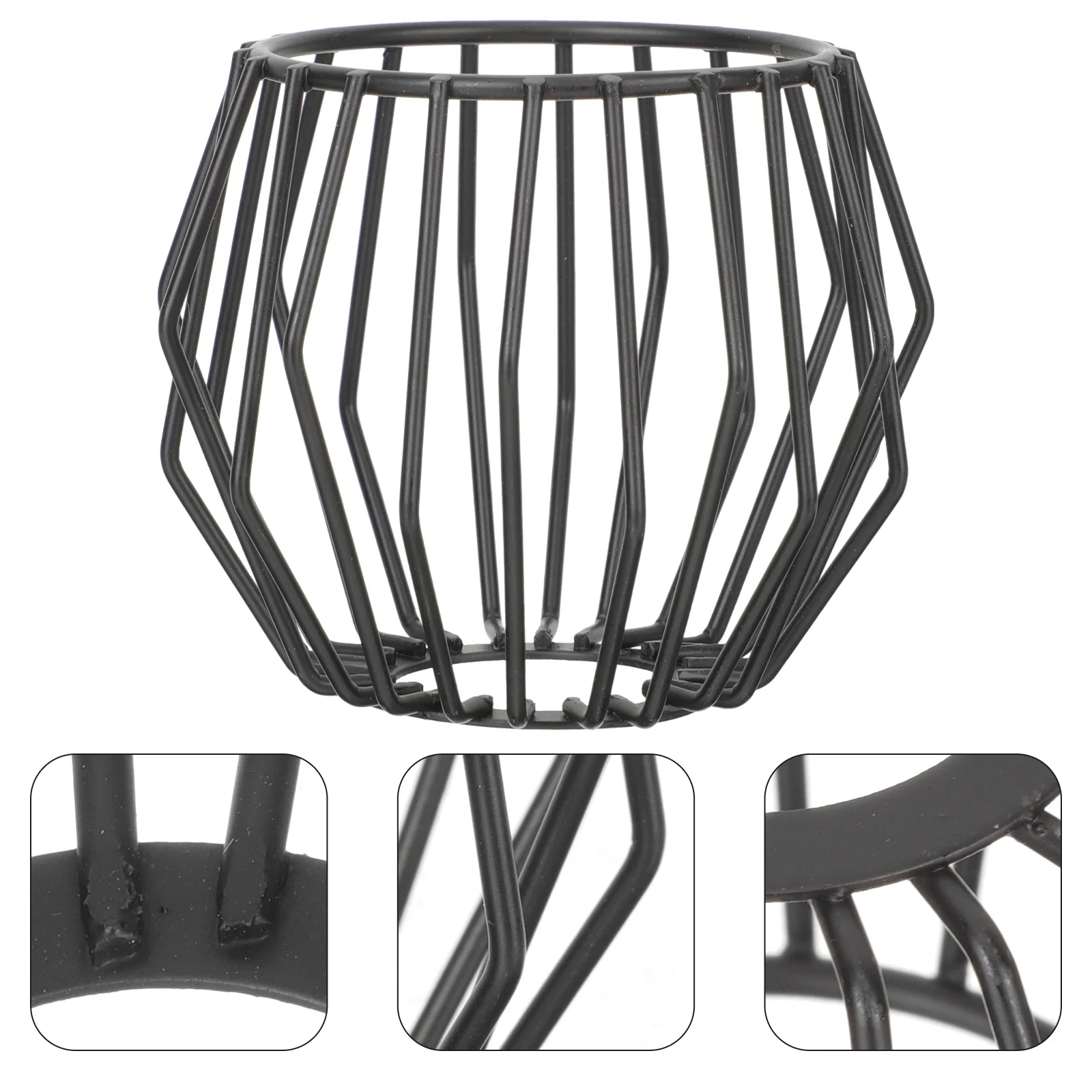 

Wrought Iron Lampshade Practical Metal Hollow Out Sturdy Ceiling Replacement Decorative