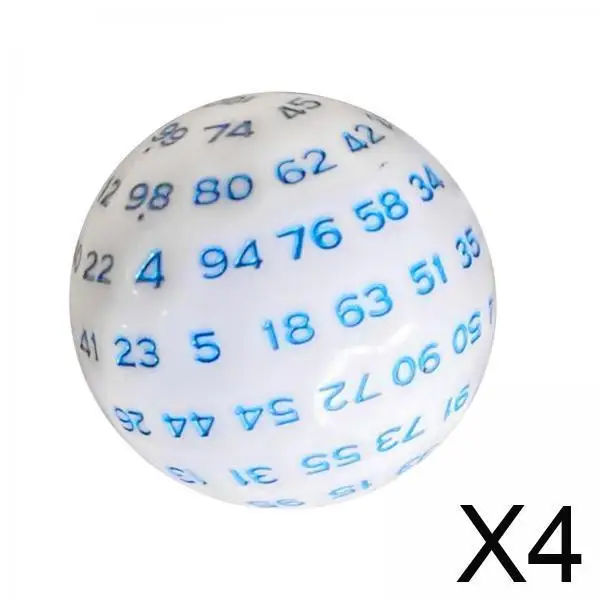 Dado Poliedro Acrílico D100 de 100 Lados, Ferramenta Matemática Educacional para Jogos de Tabuleiro em Família