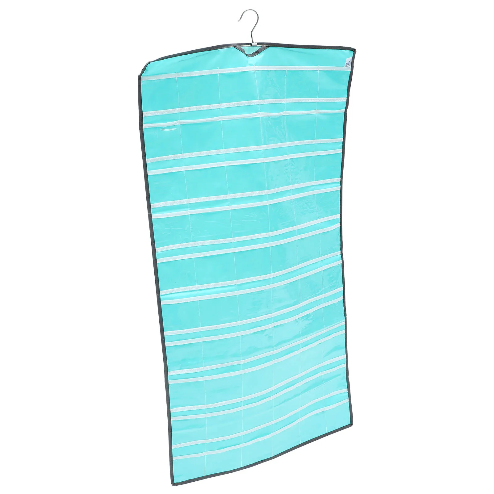 

Classroom Pocket Chart Transparent Hanging Storage Bag Pvc Cloth Material For Cell Phone Calculator Office Supplies