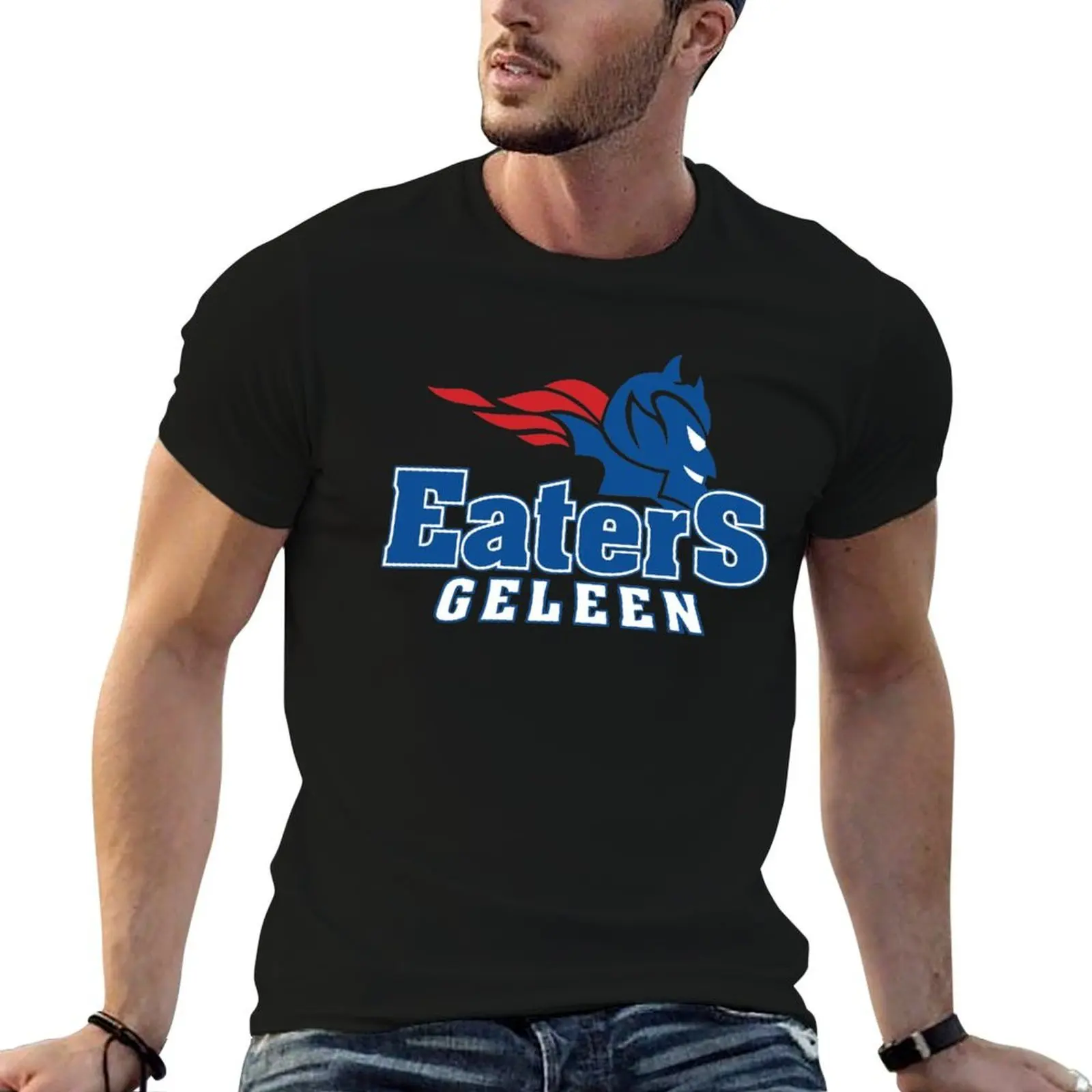Geleen Eaters Ice Hockey T-Shirt plus size clothes tops Short sleeve tee men