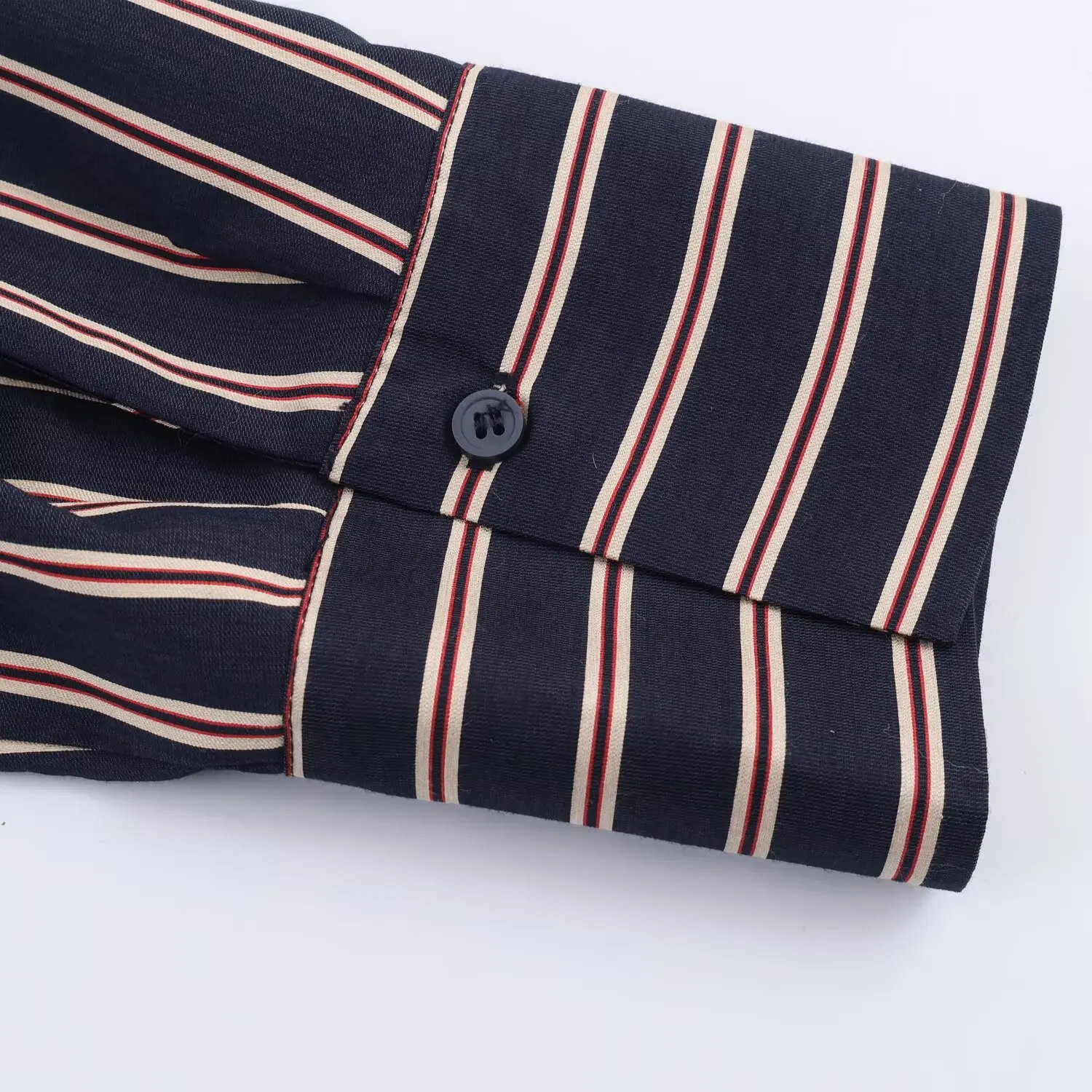 Women's Casual Striped Shirt Long Sleeve Lazy Style Spring Autumn New Fashion OL Female Universal Trendy Button Up Blouses Top