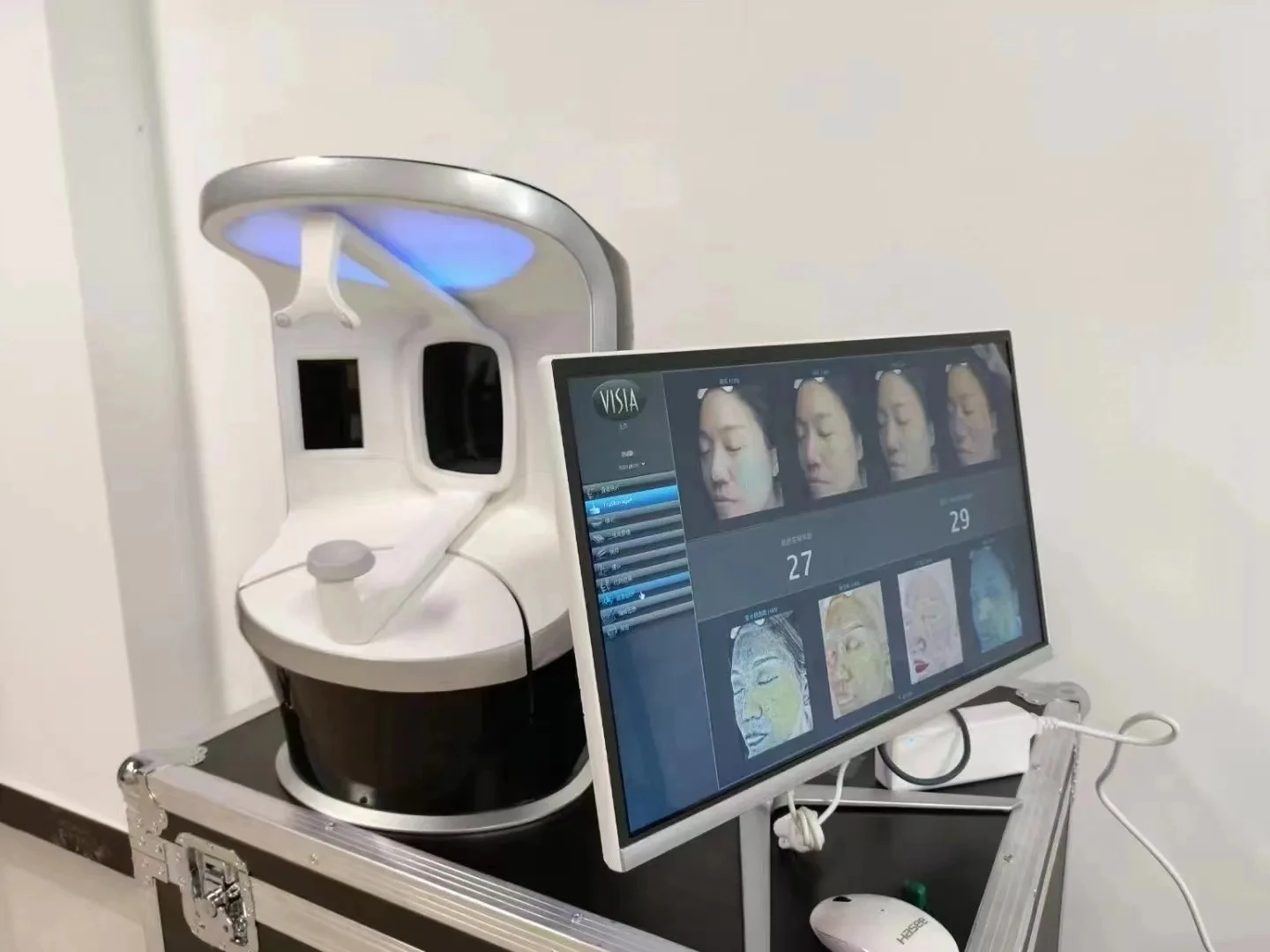 Profissional visia analisador de pele ai detector inteligente espelho mágico 3d digital máquina análise facial com tela