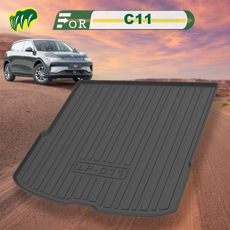 

For LEAPMOTOR C11 2022 2021-2023 Custom Fit Car Trunk Mat All Season Black Cargo Mat 3D Shaped Laser Measured Trunk Liners